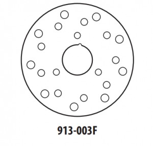 Brzdový kotúč GOLDFREN predné 154 mm