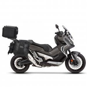 Kompletná sada bočných adventure vakov SHAD TERRA TR40 a hliníkového 55 L vrchného kufru ,vrátane mo SHAD HONDA X-ADV 750