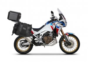 Kompletná sada bočných adventure vakov SHAD TERRA TR40 a hliníkového 55 L vrchného kufru ,vrátane mo SHAD HONDA CRF 1100 L AFRICA TWIN ADVENTURE SPORT