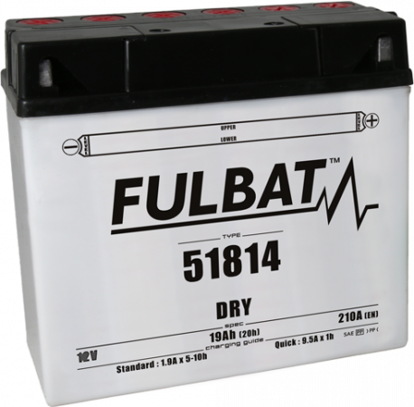 Konvenčný akumulátor ( s kyselinou) FULBAT 51814 Vrátane balenia kyseliny