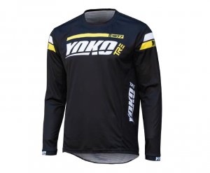 Motokrosový dres YOKO TRE čierna/žltá L