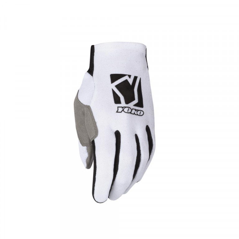 Motokrosové rukavice YOKO SCRAMBLE bielo / čierna XXS (5)