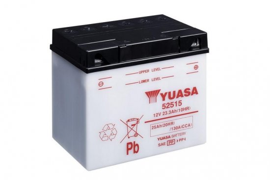Yumicron battery with acid YUASA 52515
