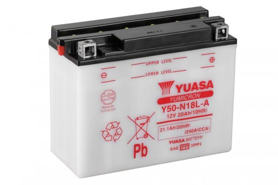 Yumicron battery NO ACID YUASA Y50-N18L-A