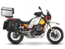 Kompletná sada sedlových brašní SHAD TERRA TR40 adventure a hliníkového kufra SHAD TERRA 37L vrátane SHAD MOTO GUZZI V 85 TT