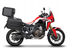 Kompletná sada čiernych hliníkových kufrov SHAD TERRA BLACK , 37 litrov vrchný kufor, 36/47 litrov b SHAD HONDA CRF 1000 Africa Twin