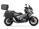 Kompletná sada čiernych hliníkových kufrov SHAD TERRA BLACK , 37 litrov vrchný kufor, 47L/47 litrov SHAD HONDA X-ADV 750