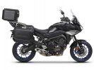 Kompletná sada čiernych hliníkových kufrov SHAD TERRA BLACK , 48 litrov vrchný kufor, 36/47 litrov b SHAD YAMAHA MT-09 Tracer / Tracer 900