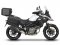 Kompletná sada čiernych hliníkových kufrov SHAD TERRA BLACK , 37 litrov vrchný kufor, 36/36 litrov b SHAD SUZUKI DL 650 V-Strom