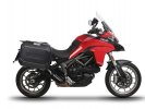 Kompletná sada bočných čiernych hliníkových kufrov SHAD TERRA BLACK , 47/47 litrov bočné kufre, vrát SHAD DUCATI MULTISTRADA 950 / 1200 / 1260