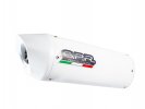 Koncovka výfuku Slip-on GPR S.188.ALB ALBUS White glossy including removable db killer and link pipe