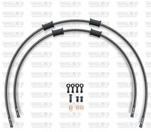 CROSSOVER-predok-sada Venhill KAW-6014FB-CB POWERHOSEPLUS (2 hadice v sade) karbónové hadice, čierne koncovky