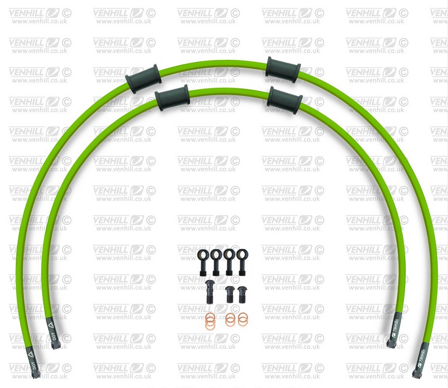 CROSSOVER-predok-sada Venhill KAW-6014FB-GR POWERHOSEPLUS (2 hadice v sade) zelené hadice, čierne koncovky