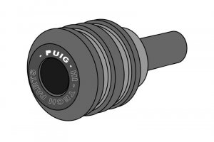 Náhradný nylonový puk PUIG VINTAGE pre skrutku M10 čierna