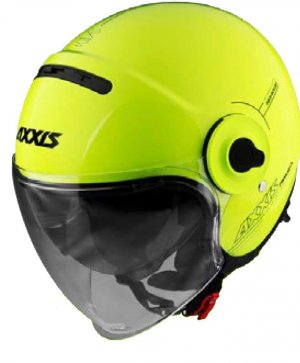 Otvorená helma JET AXXIS RAVEN SV ABS solid žltá fluor lesklá M