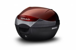 Topcase - s farebným krytom SHAD SH33 červená