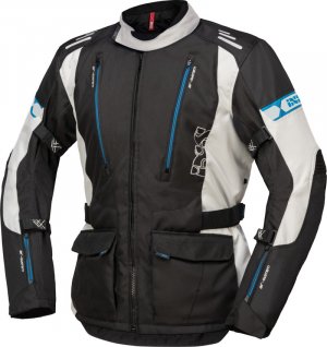 Bunda Tour iXS LORIN-ST black-light grey-blue 3XL